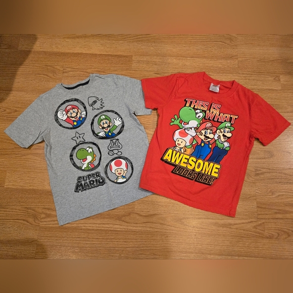 Nintendo Other - 2 Kids Super Mario Shirts